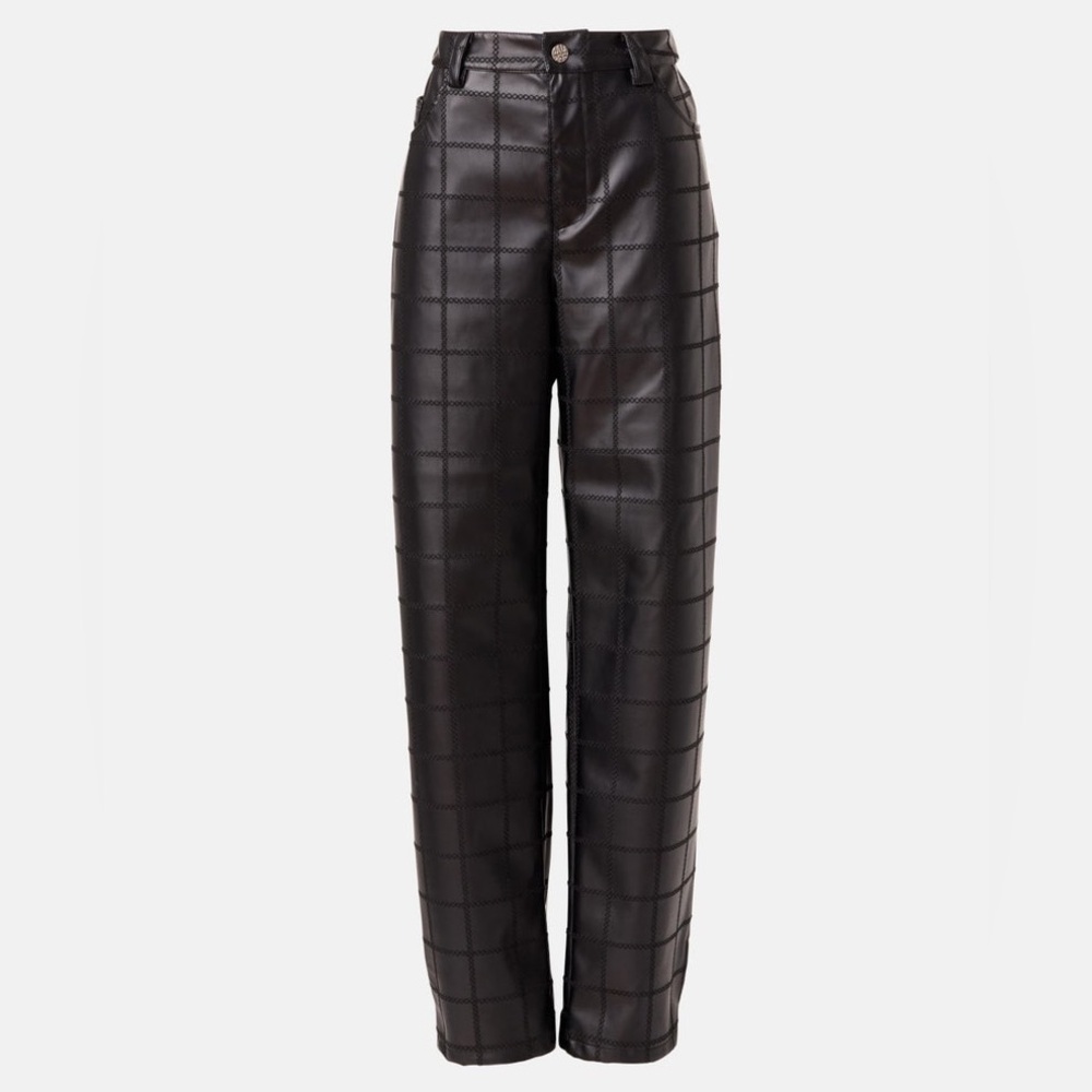 Baum Pferdgarten Black vegan leather pants ($325 retail) size 6 slight damage